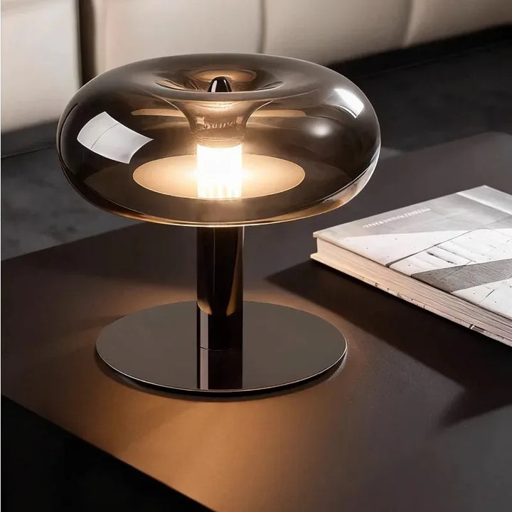 Italian Design Luxury Ambient Desk Lights with Touch Dimming LED Jellyfish Mushroom Glass Table Lamp