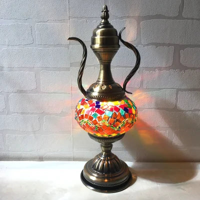 Turkish retro romantic coffee pot wine pot table lamp dining table bar cafe bar decoration gift table lamp