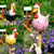 Funny Chicken Fence Decor Resin Statues Home Garden Farm Yard Decorations