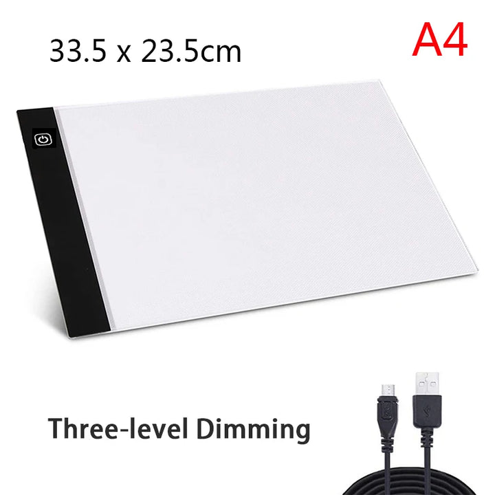 A5/A4/A3 LED Light Pad for diamond painting Artcraft Tracing Light Box Digital Tablets Painting writing Drawing Tablet