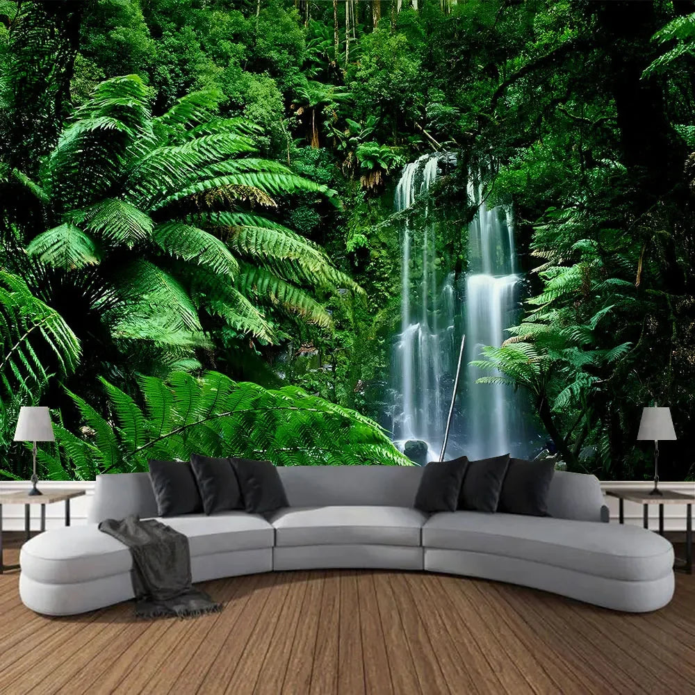 Beautiful Natural Forest Printed Large Wall Tapestry Hanging Bohemian Wall Tapestries Mandala Wall Art Decor