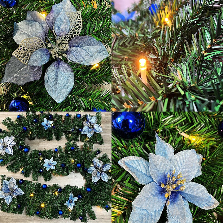 2.7M Luxury Christmas Decorations Garland Decoration Rattan with Lights