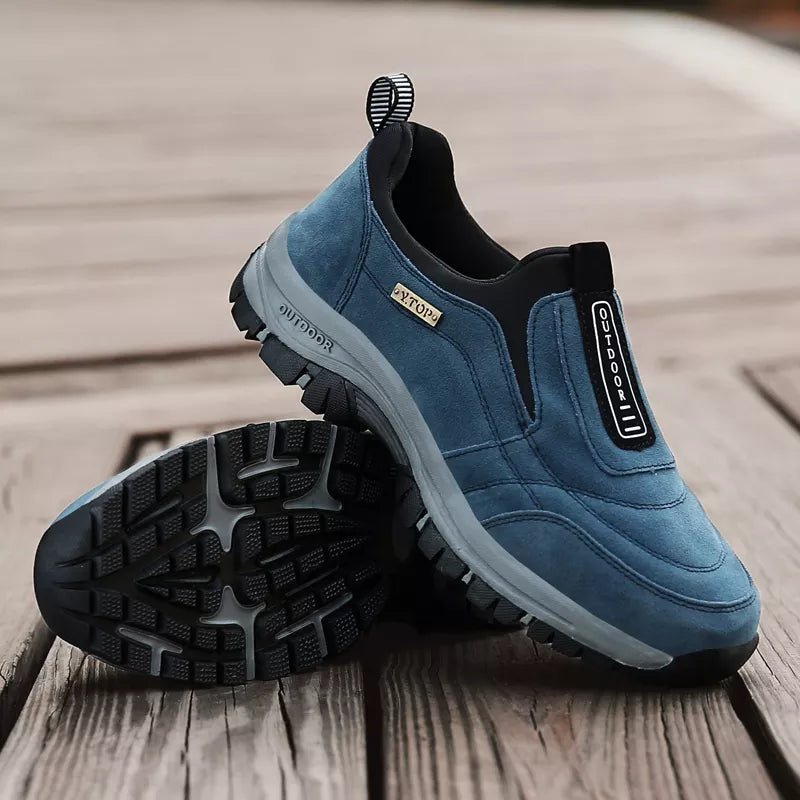 Outdoor Shoe Men Sneakers Winter Slip On Casual Men Shoes Breathable Suede Leather Shoe Anti-skid Walking Shoe Hot Sale Footwear