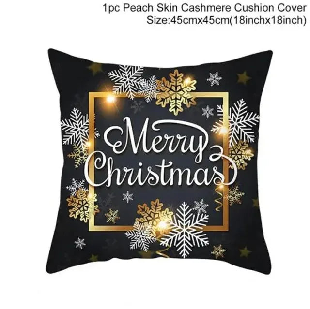 Christmas Themed Pillowcases Car Accessories Office Santa Claus Guest Sofa Home Pillowcases