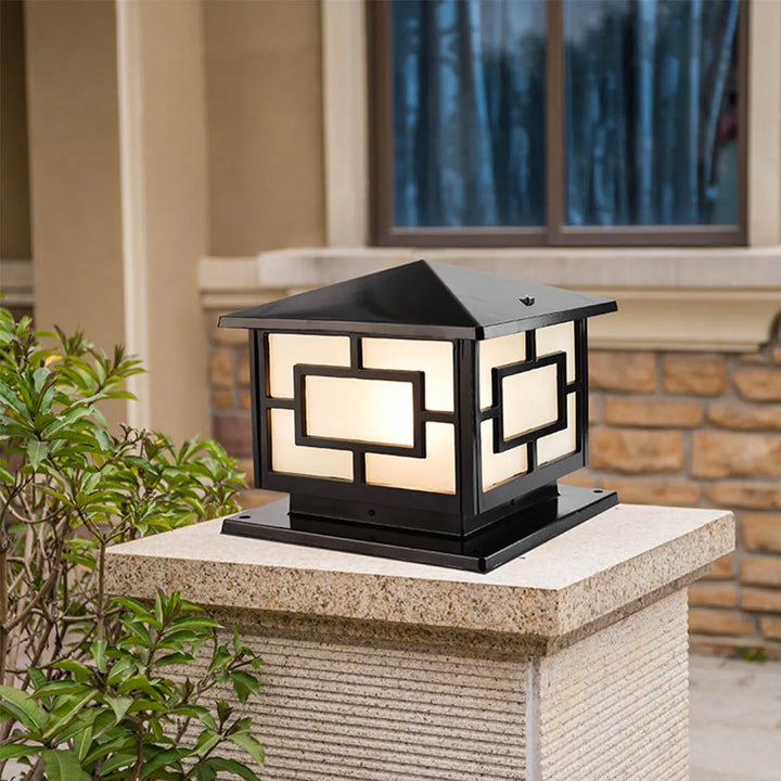 Outdoor Garden Pillar Lamp European Style Decor Courtyard Light Antique Waterproof Door Post Lamp Rainproof Fence Pillar Light