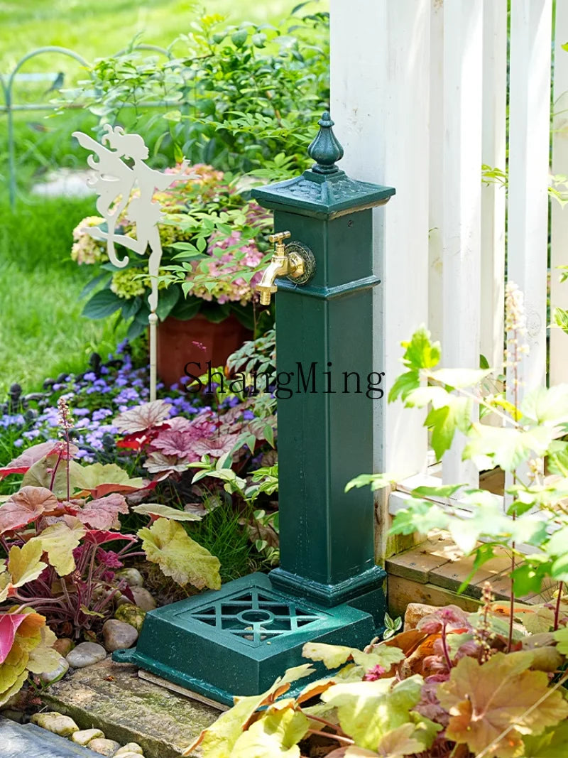 LXY high-grade cast iron sink garden courtyard wash basin courtyard pool decorative wall decoration