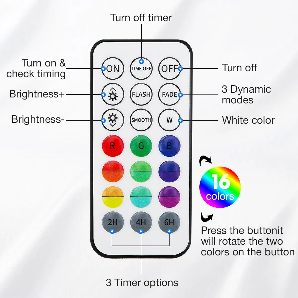 Updated Submersible LED Lights with Remote Underwater Pool Light IP68 Magnet 13 LED Bright Lamp RGB for Pond/Pool/Aquarium
