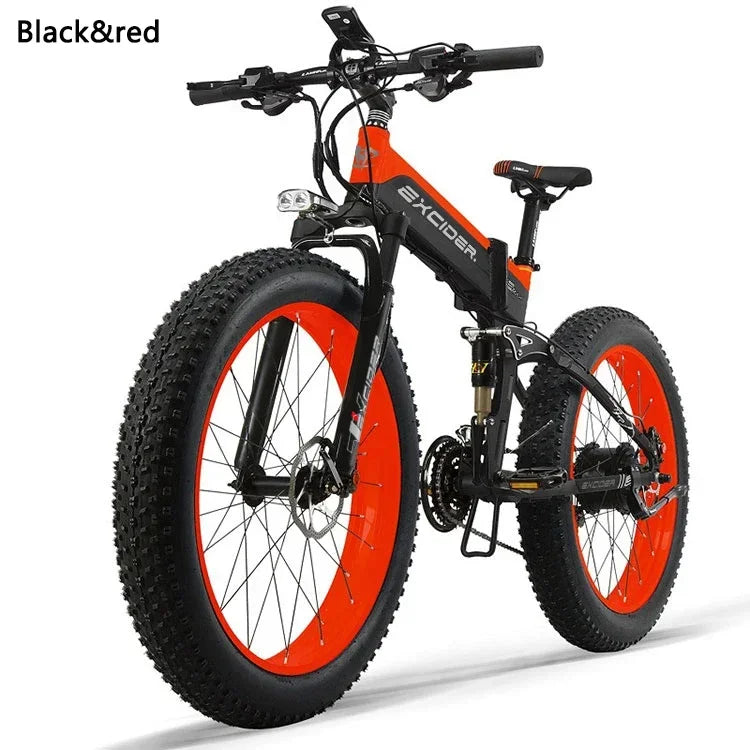 Adult Electric Bicycle EXCIDERXT750 1000w motor 26inchThickTire ebike 48v 17.5ah Lithium Battery Mountain Off road electric bike