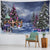 Christmas decoration tapestry, wall hanging, reindeer, Bohemian style, hanging on the wall, room decoration