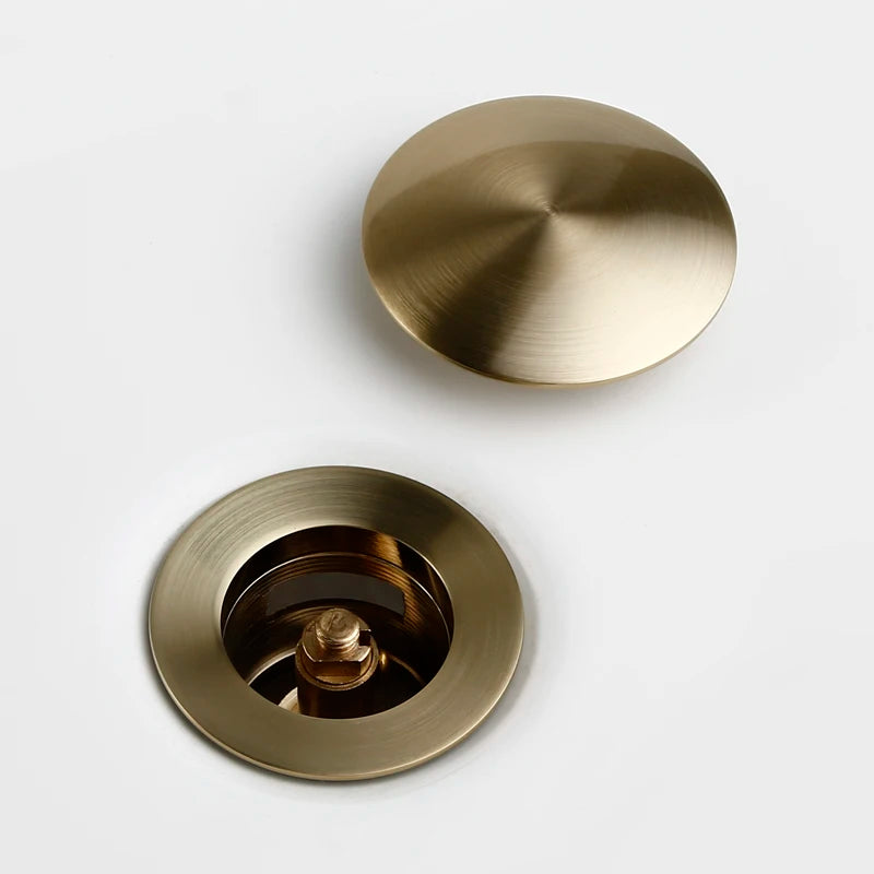Bathroom Sink Stopper Washbasin Pop Up Drain Plug Cover Waste Pipe Drainer With Or Without Overflow For Bath Accessories