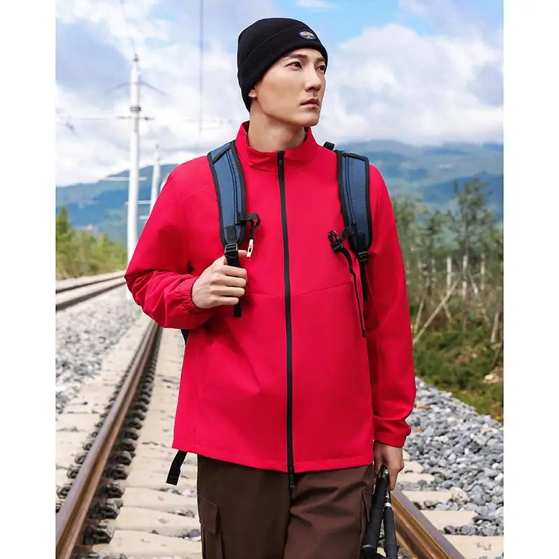 customized logo Spring Autumn Brand Men's Windproof Zipper Jacket Casual High Quality Hooded Baseball Jacket Outdoor C2366