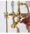Bathtub Faucet Set Floor Decked Bathroom Classical Top High Quality Gold American Style Ceramic Handle Shower Faucet
