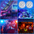 Updated Submersible LED Lights with Remote Underwater Pool Light IP68 Magnet 13 LED Bright Lamp RGB for Pond/Pool/Aquarium