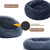 Round Pet Bed for Large Dog Bed Donut Long Plush Cat Bed for Medium Dog House Winter Warm Sleeping Pet Kennel Removable Dog Sofa