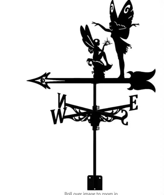 Metal Weathervane,Wind Vane,Dairy Cattle Iron Wind Direction Indicator,Villa Garden Roof Buildings,House Outdoor Decoration