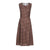 Vintage Dress Sleeveless O-neck Vestidos Women Elegant Thin Dot Printing Mid-Calf Casual Dress Female 2023 Summer New