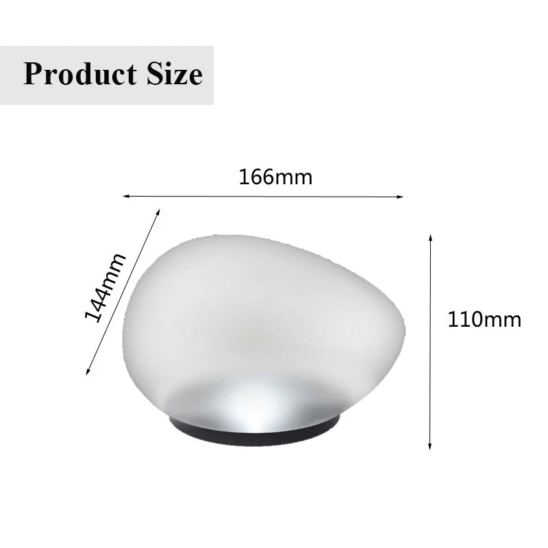 Solar LED Light Outdoor Glow Cobblestone Lamp Luminous Stone  Lighting Pebble RGB Garden Light Pathway Garden Decor