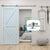 LWZH Sliding Barn Door for Single Door Hardware Clsoet Track Kit Stainless Steel T Shape Hanger Kit 4-16 FT Smoothly & Silently
