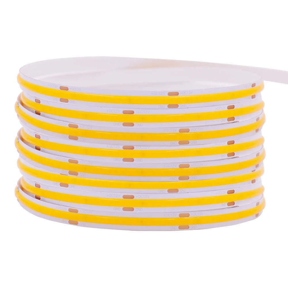 5V 12V 24V COB LED Strip 320LEDs/m High Density RA90 Flexible FOB LED Tape Light Bar Linear Ribbon 0.5-5m USB LED Light