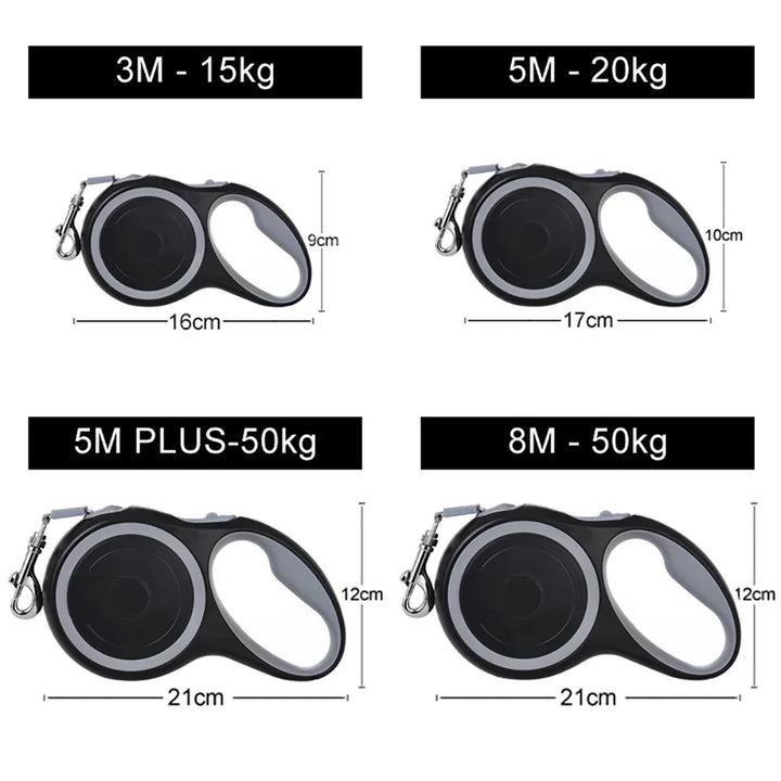Long Strong Pet Leash For Large Dogs Durable Nylon Automatic Extendable /Retractable Walking Leash Leads