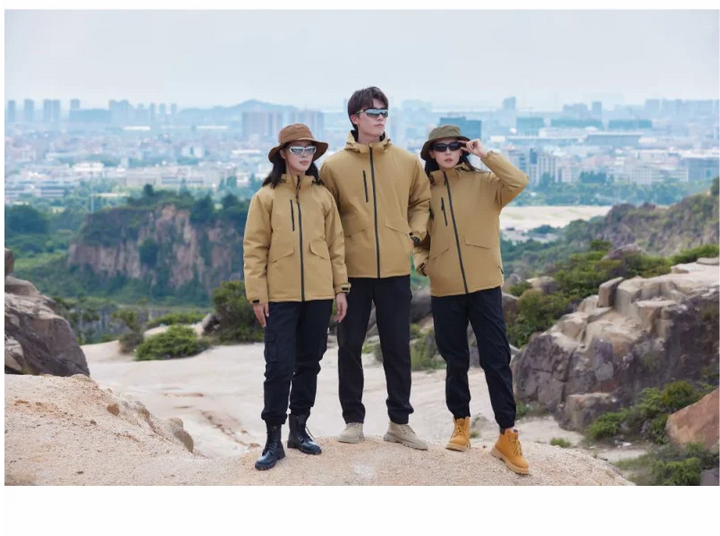 Winter Jacket Custom Logo Thick Velvet Warm Coat Men Women Windproof Hooded Outdoor Casual Mountaineering Overcoat ELIKE