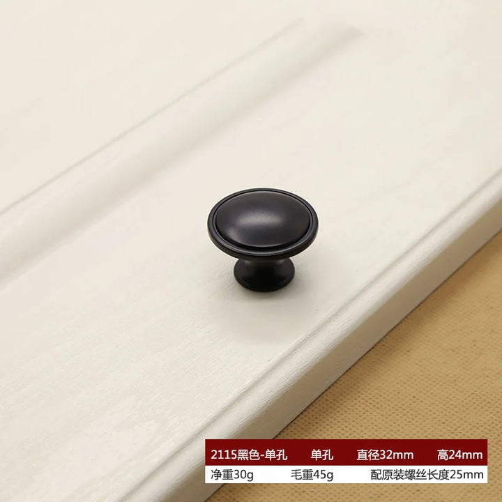 American Style Piano Black Hardware Cabinet Knob Handle European Style Garden Cabinet handle  Cabinet Knob Door Pull