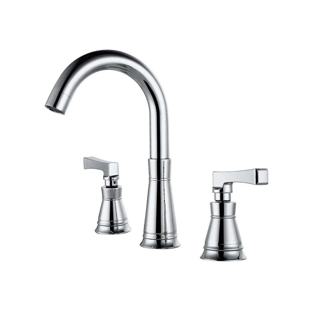 European basin faucet Three-hole split type hot and cold household all-copper faucet