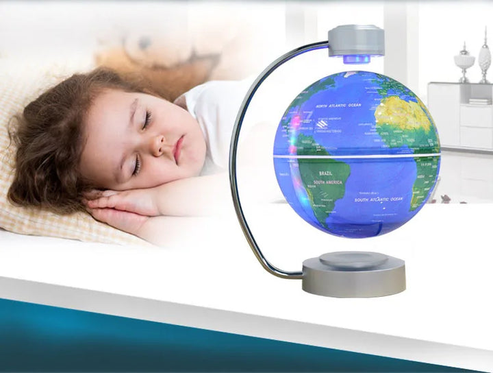 High-tech 8 Inch Magnetic Levitation Globe With LED Light Electronic Floating Globe