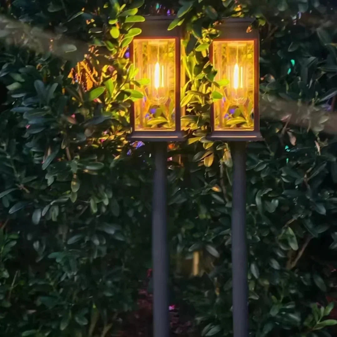 Waterproof LED Solar Lights for Garden Yard Driveway - Automatic Pathway Lighting Outdoor Landscape Lighting Auto On/Off at Dusk