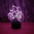 Creative Bicycle 3d Led Night Light Colorful Touch Remote Control Lamp 3d Light Acrylic Vision Night Lamp