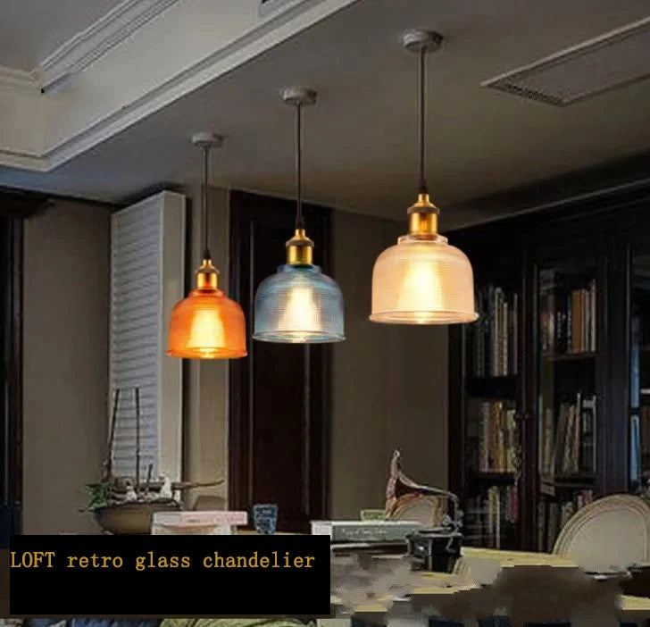 Stained glass Pendant Lights E27 holder Vintage Classic hanging lamp for Dining Room Bedroom Bedside Bar Cafe Luminaire Decor