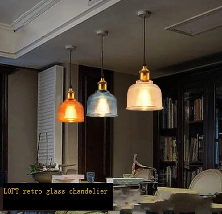 Stained glass Pendant Lights E27 holder Vintage Classic hanging lamp for Dining Room Bedroom Bedside Bar Cafe Luminaire Decor