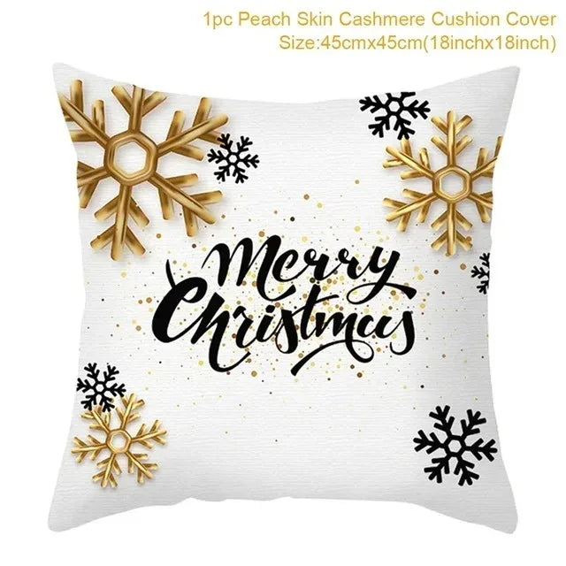 Christmas Themed Pillowcases Car Accessories Office Santa Claus Guest Sofa Home Pillowcases