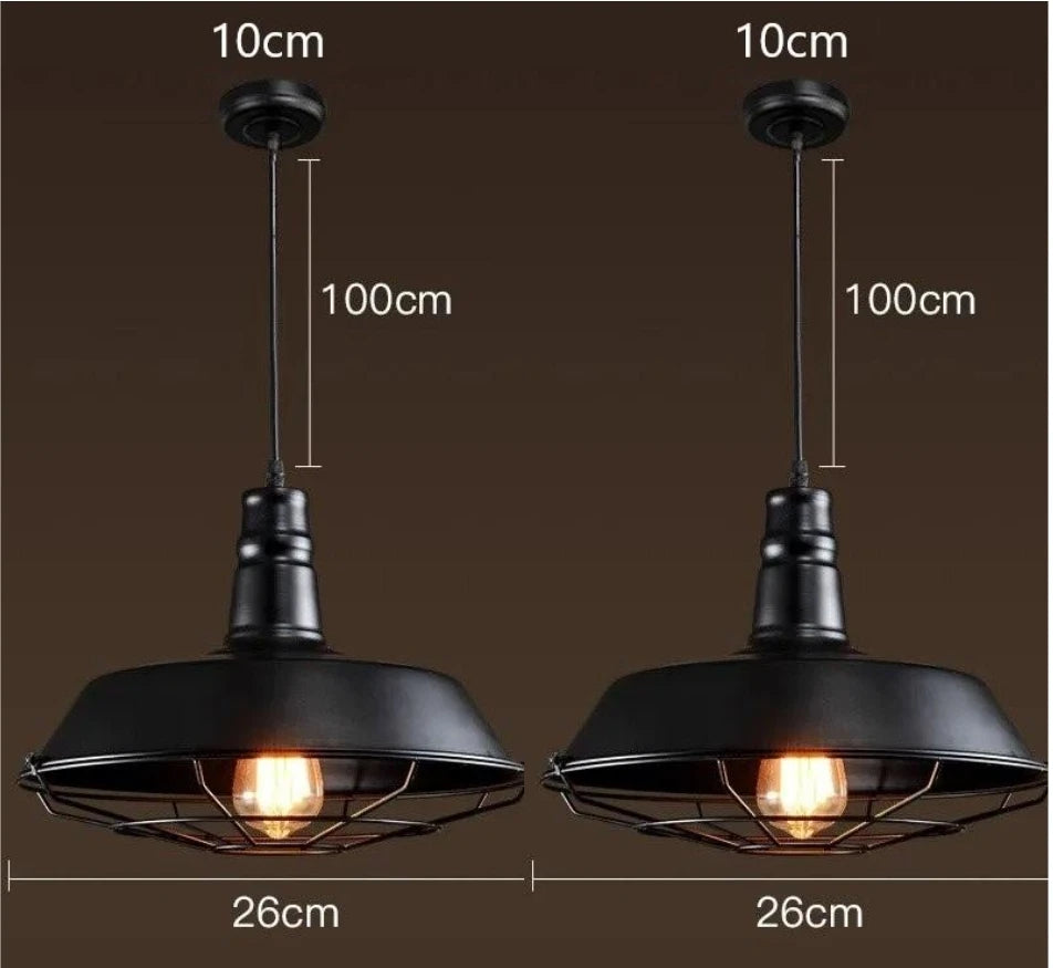American Loft Industrial Retro Iron Pendant Lights