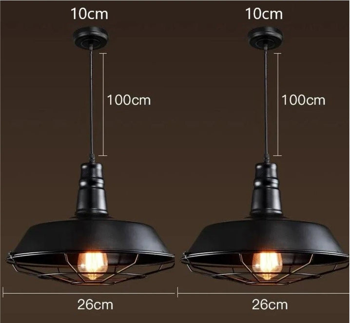 American Loft Industrial Retro Iron Pendant Lights