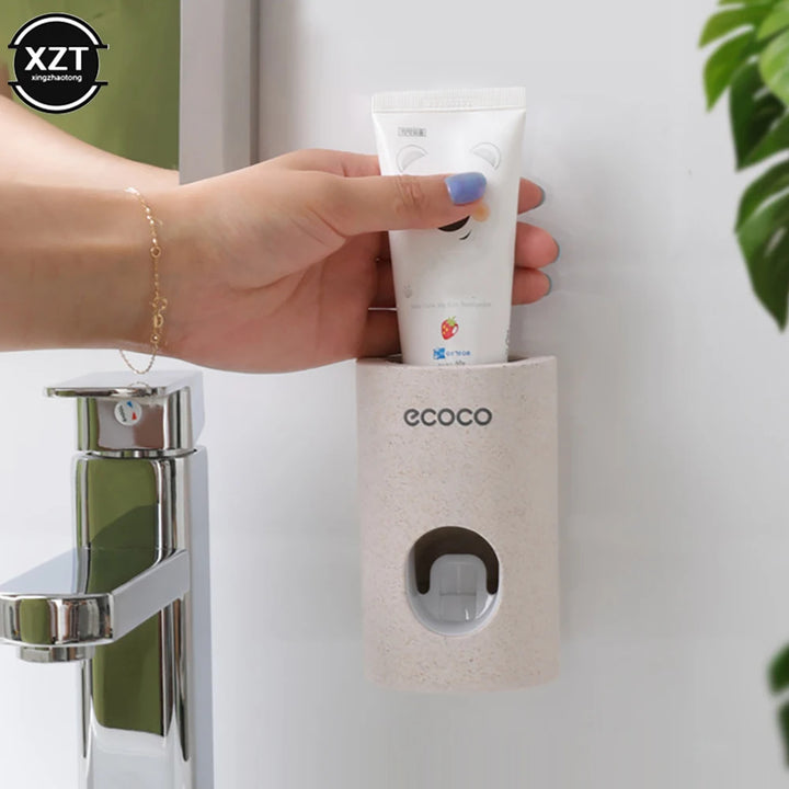 Wall Mount Automatic Toothpaste Dispenser Bathroom Accessories Set Toothpaste Squeezer Dispenser