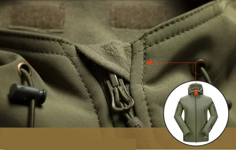 Waterproof Jacket Men's /Women's jacket Outdoor Soft Shell Fleece Windproof Waterproof Breathable Thermal Hooded