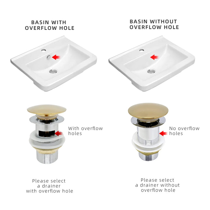 Bathroom Push Down Pop-Up Drain Sink Waste Stopper Valve Chrome Body with Color Lid Washbasin Water Head Deodorization Stopper