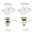 Bathroom Push Down Pop-Up Drain Sink Waste Stopper Valve Chrome Body with Color Lid Washbasin Water Head Deodorization Stopper