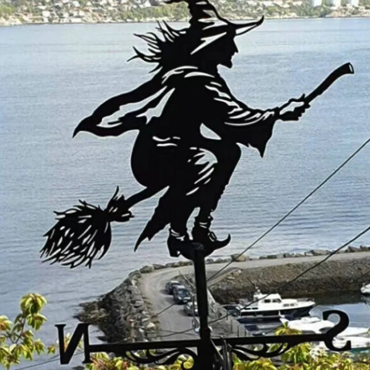 Metal Weathervane,Wind Vane,Dairy Cattle Iron Wind Direction Indicator,Villa Garden Roof Buildings,House Outdoor Decoration