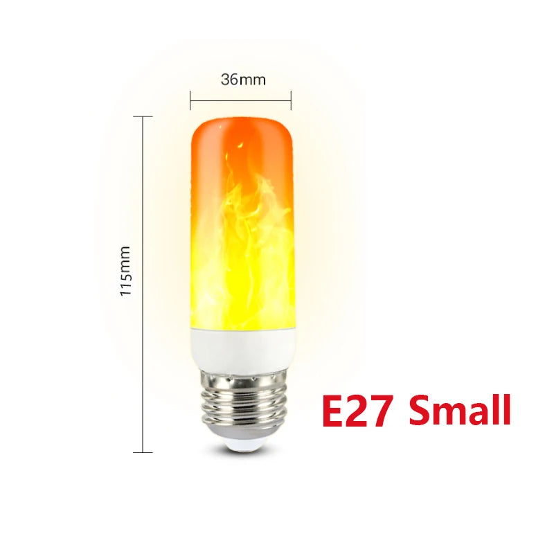 E27 LED Flame Lamps LED Flickering Fire Simulation Light E14 Dynamic Flame Effect Light Bulbs