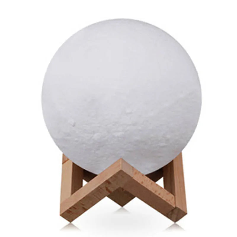 800ml Moon Essential Oil Aroma Diffuser USB Power Cord Ultrasonic Noiseless Cool Mist  Adjustable Color Lights Air Humidifier