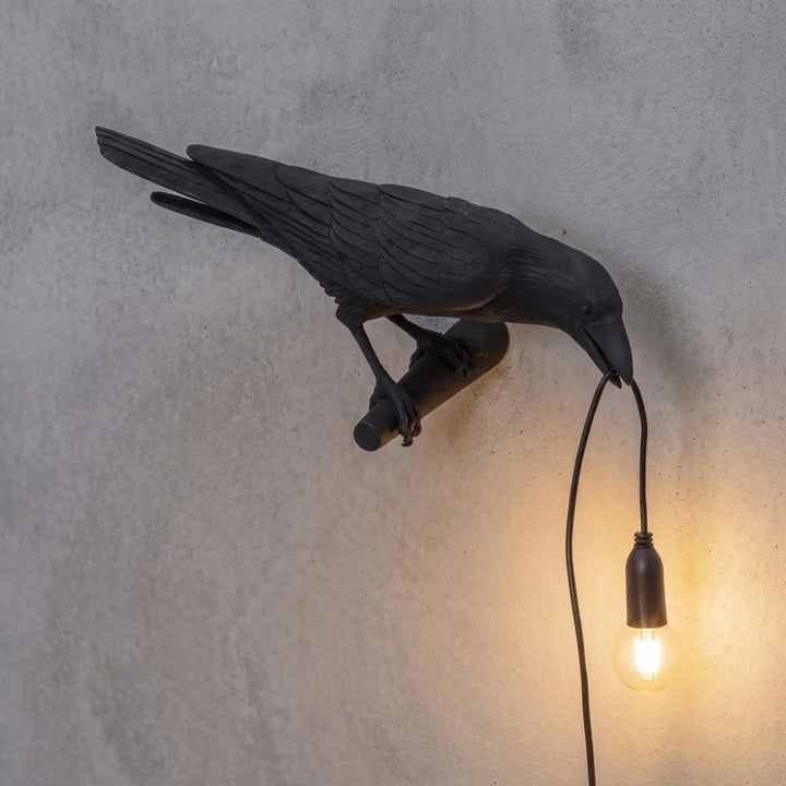 Resin Bird Table Lamp Creative Resin Animal Design Bedroom Bedside