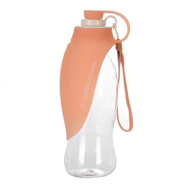 OUZEY 580ml Dog Water Bottle Outdoor Dog Walking Portable Foldable Drinking Bowls For Small Medium Dogs