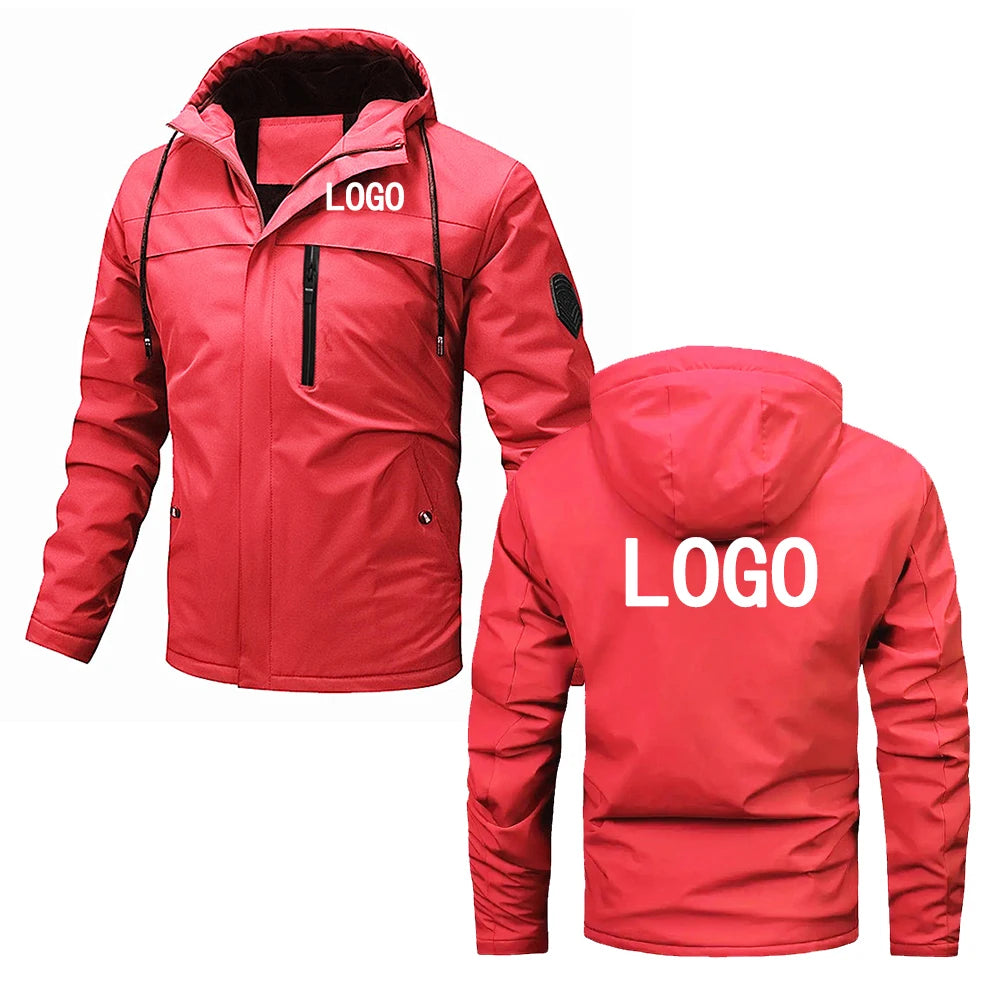 Customize your logo, spring and autumn outdoor trendy jackets, unisex zippered hooded jackets, outdoor sports hiking jackets
