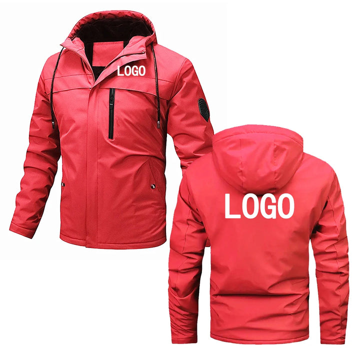 Customize your logo, spring and autumn outdoor trendy jackets, unisex zippered hooded jackets, outdoor sports hiking jackets