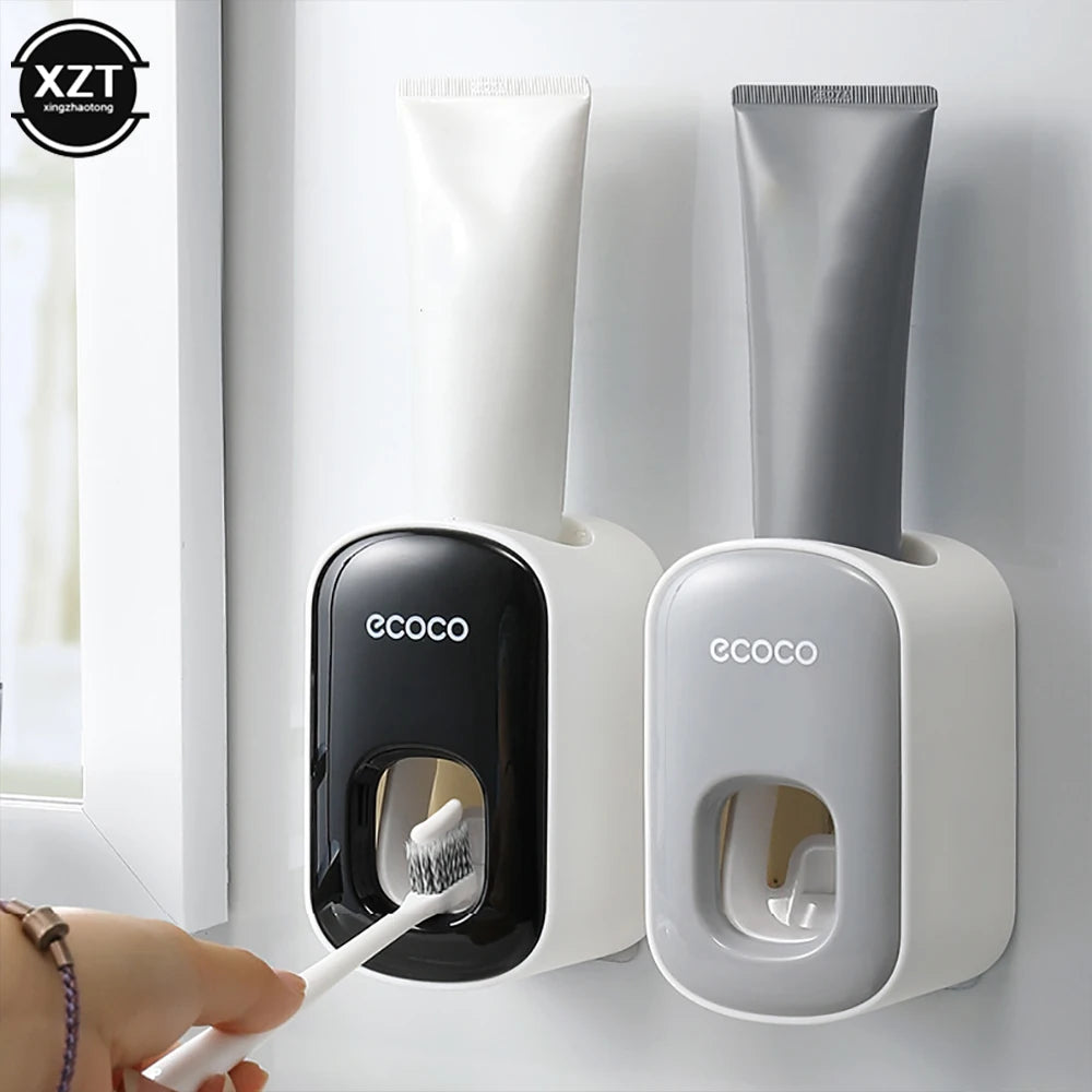Wall Mount Automatic Toothpaste Dispenser Bathroom Accessories Set Toothpaste Squeezer Dispenser