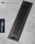 Black Floor Drain 304 Stainless Steel Shower Drain Long Strip Odor Proof Bathroom Floor Drainage Large Displacement