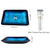 KEMAIDI Big Tempered Glass Basin Sink Washbasin Bathroom Vessel Sinks Counter Top Bowl Washroom Vessel Vanity Sink Faucet Set
