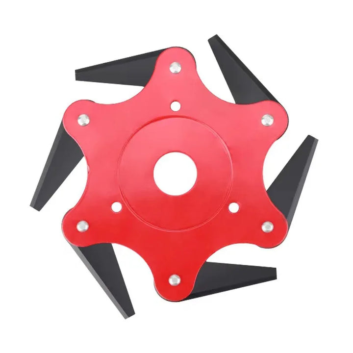 6-Blade Lawn Mower Cutter Head - Universal Multi-Purpose Brush Cutter Attachment for Grass & Weeds (Fits Most Trimmers)